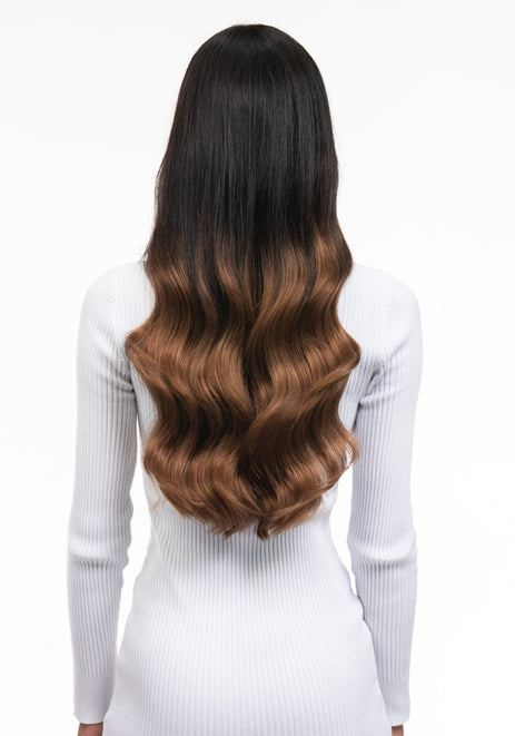 BELLAMI Silk Seam 180g 20" Dark Brown/Ash Brown Ombre (2/8) Hair Extensions