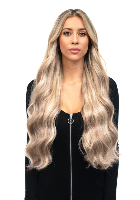 BELLAMI Silk Seam 240g 22" Ash Bronde Highlight (21/60/16) Hair Extensions