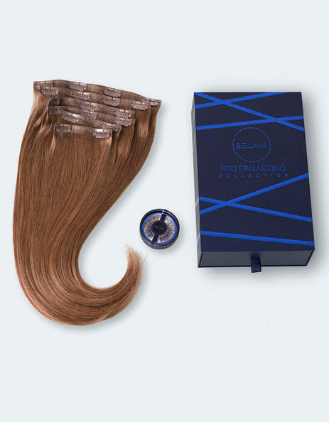Niki Demartino 16" 120g Chestnut Brown (6) Hair Extensions