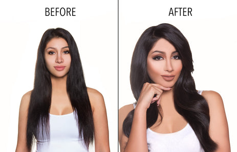 Side Swept Clip In Bangs Off Black (1B)