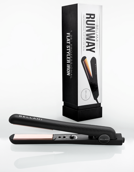 BELLAMI Runway Professional Flat Styler Iron (Black)