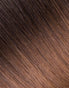 BELLAMI Silk Seam 50g 18" Volumizing Weft Rooted Off Black/Almond Brown  (1B/7)