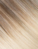 BELLAMI Silk Seam 50g 20" Volumizing Weft Rooted Walnut Brown/Ash Blonde  (3/60)