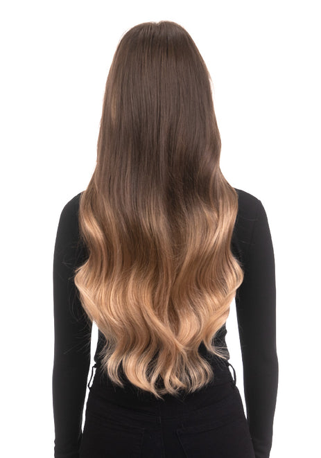 BELLAMI Silk Seam 240g 22" Ash Bronde/Strawberry Blonde Ombre (21/27) Hair Extensions