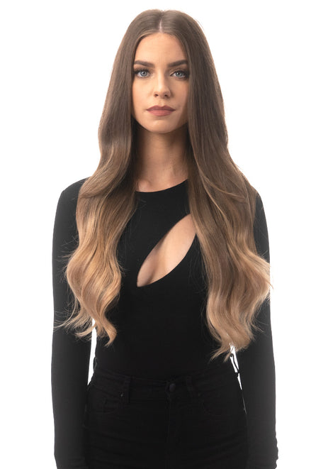 BELLAMI Silk Seam 240g 22" Ash Bronde/Strawberry Blonde Ombre (21/27) Hair Extensions