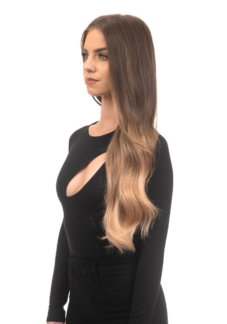 BELLAMI Silk Seam 240g 22" Ash Bronde/Strawberry Blonde Ombre (21/27) Hair Extensions