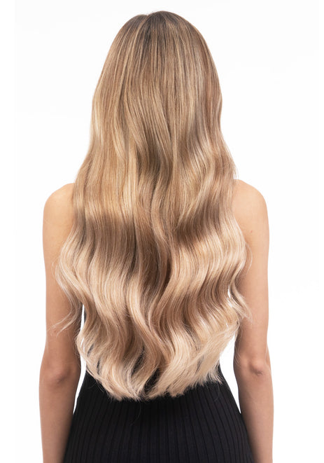 BELLAMI Silk Seam 180g 20" Bronzed Caramel Marble Blend (6/18/8/60) Hair Extensions