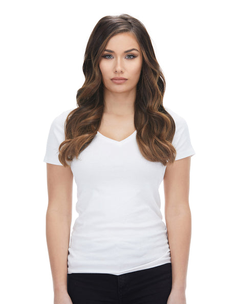 BELLAMI Silk Seam 140g 16" Almond Brown (7) Hair Extensions