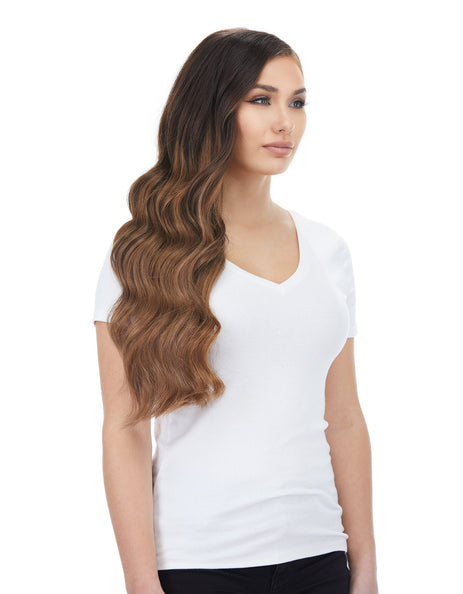 BELLAMI Silk Seam 260g 24" Almond Brown (7) Hair Extensions