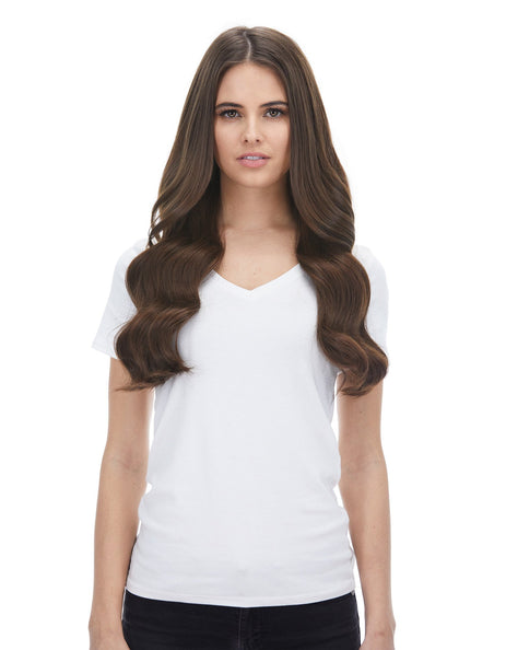 BELLAMI Silk Seam 180g 20" Chocolate Brown (4) Hair Extensions