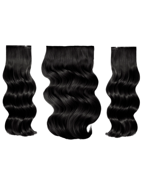 BELLAMI BELL AIR 12" 120g #1 JET BLACK Hair Extensions