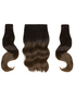 BELLAMI BELL AIR 12" 120g #1B/4 BALAYAGE CHOCOLATE BROWN Hair Extensions