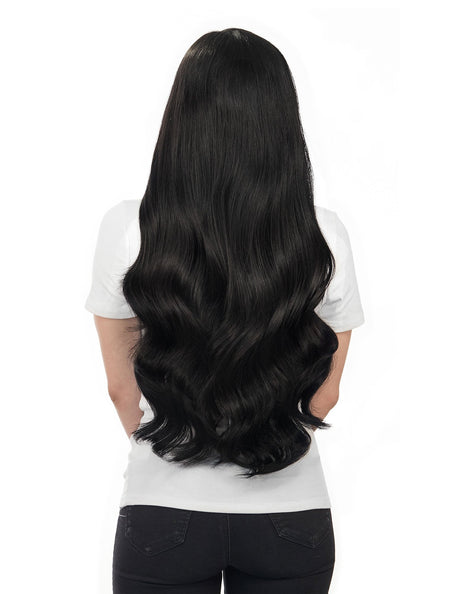 BELLAMI Silk Seam 260g 24" Jet Black (#1) Hair Extensions