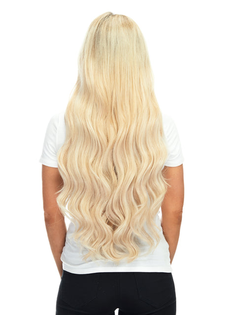 BELLAMI Silk Seam 360g 26" Rooted Ash Brown/Honey Blonde (8/20/24/60) Hair Extensions