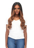 BELLAMI Silk Seam 140g 18" Rooted Off Black/Almond Brown  (1B/7) Hair Extensions