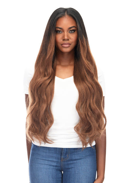 BELLAMI Silk Seam 360g 26" Rooted Off Black/Almond Brown (1B/7) Hair Extensions