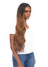 BELLAMI Silk Seam 360g 26" Rooted Off Black/Almond Brown (1B/7) Hair Extensions